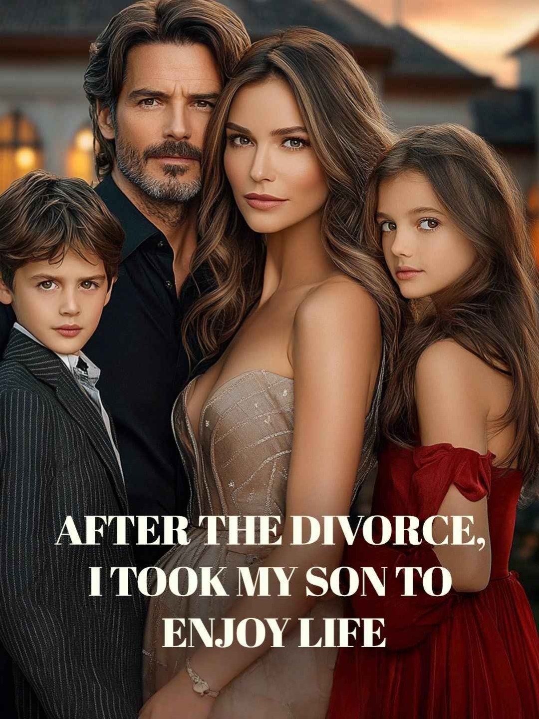 After the divorce, I took my son to enjoy life