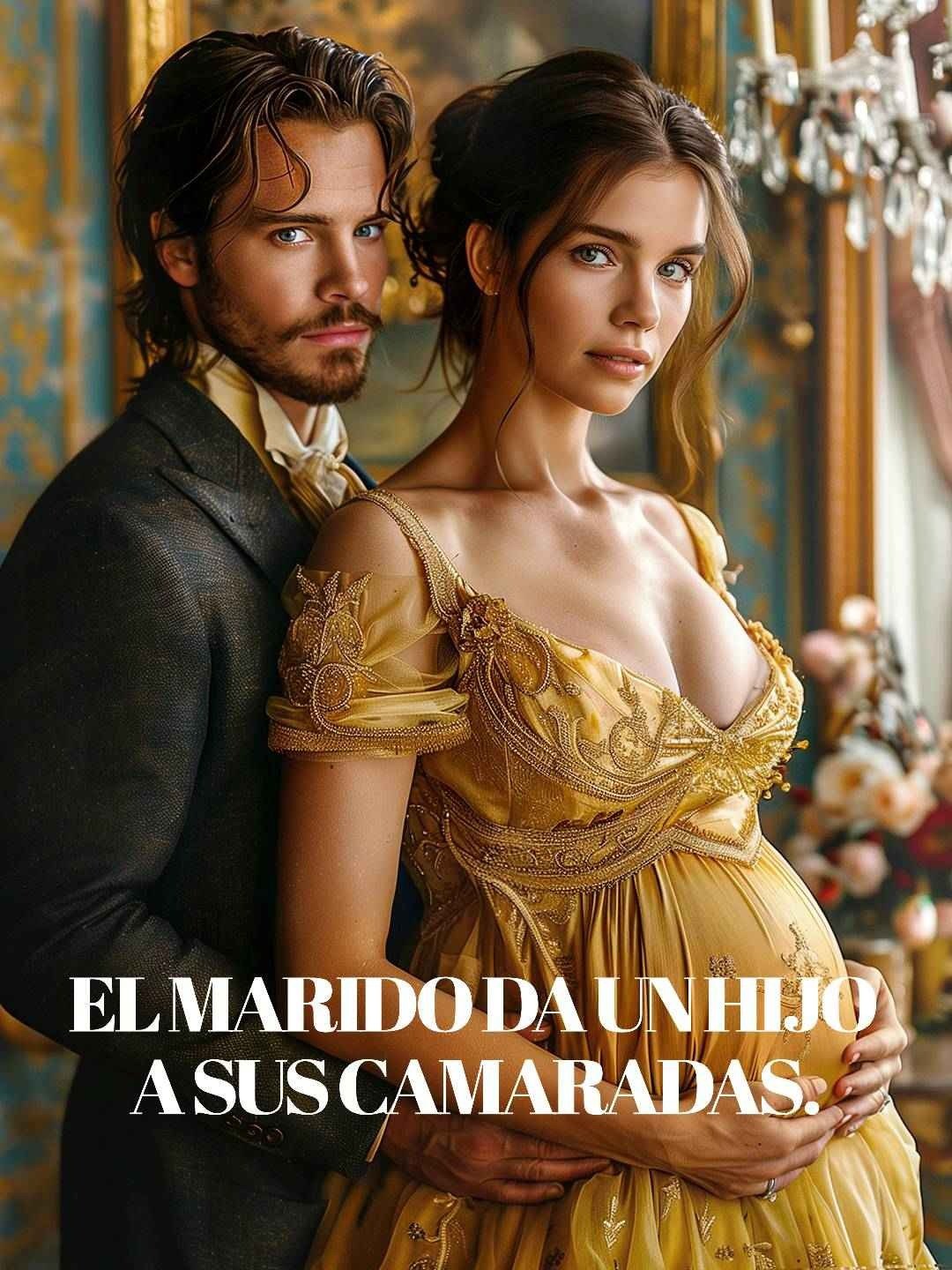 El marido da un hijo a sus camaradas.