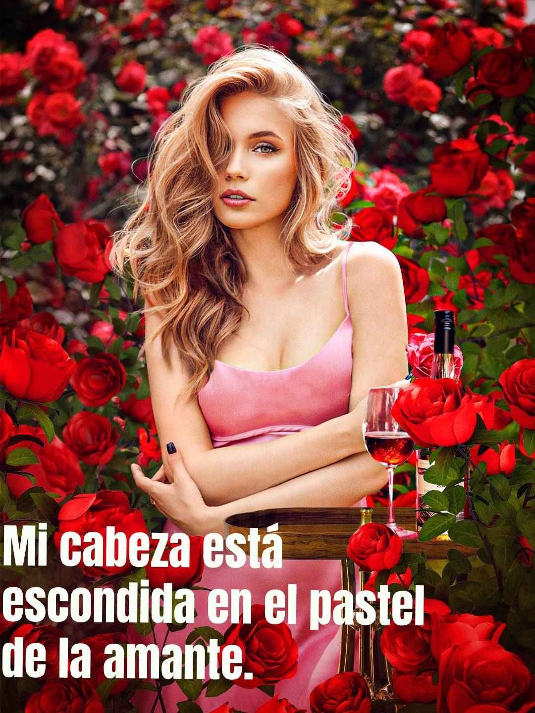 Mi cabeza está escondida en el pastel de la amante.