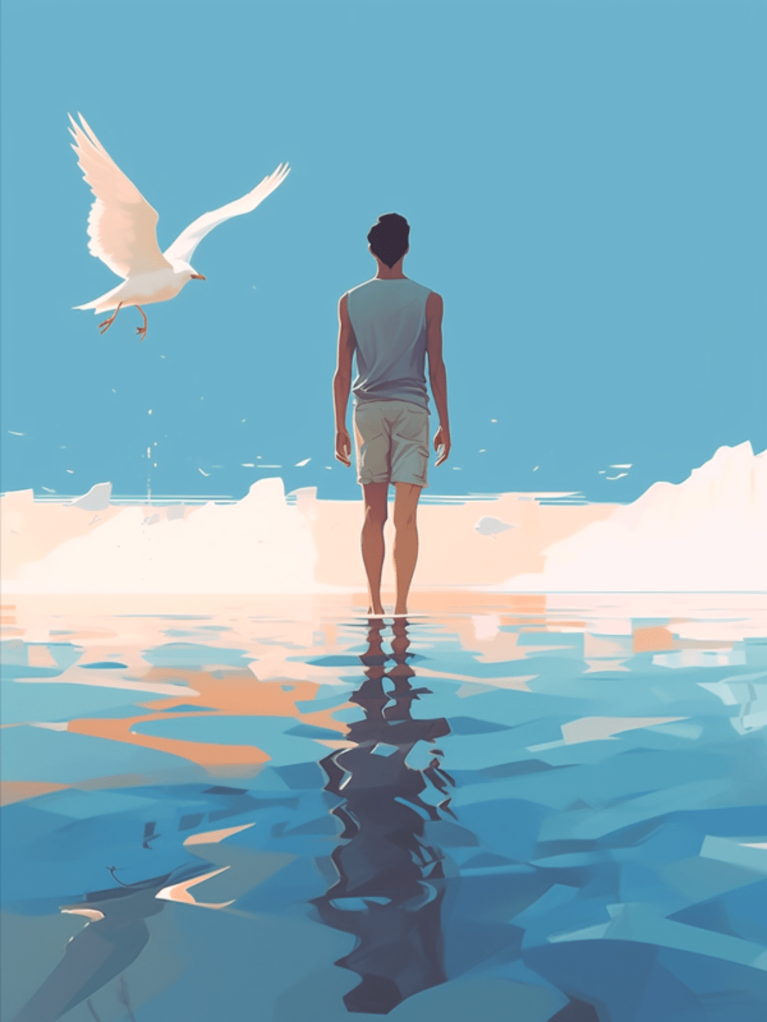 夫を追いかける